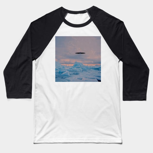 Artic Sunrise Baseball T-Shirt by Brian Free Artwork